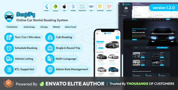 Rentify - Online Car Rental Booking System Full Solution