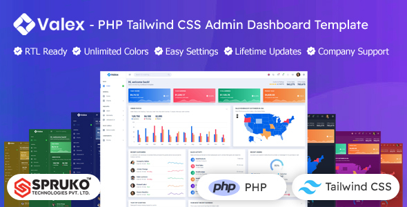 Valex - PHP Tailwind Admin Dashboard Template