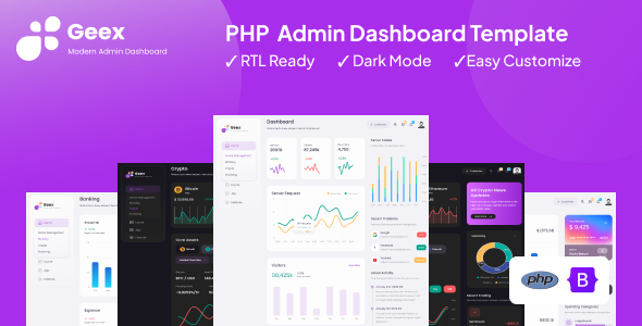 Geex - PHP Admin & Dashboard Template