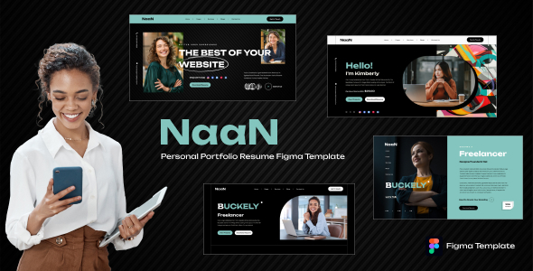 Naan - Personal Porfolio & Resume Figma Template