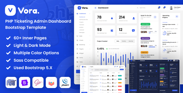 Vora - PHP Saas Admin Dashboard Bootstrap Template