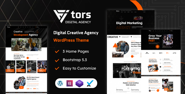 Vitors – Digital Marketing Agency WordPress Theme – 0 Sold!