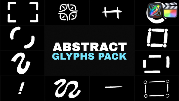Abstract Animation Glyphs Pack | FCPX
