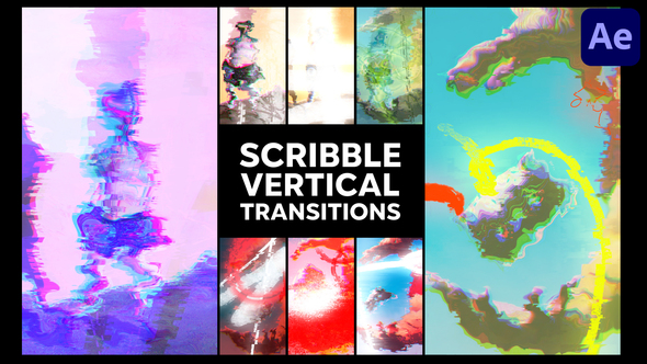 Scribble Vertical Transitions | After Effects alt
