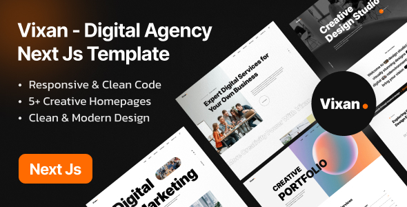 Vixan - Digital Creative Agency Next js Template