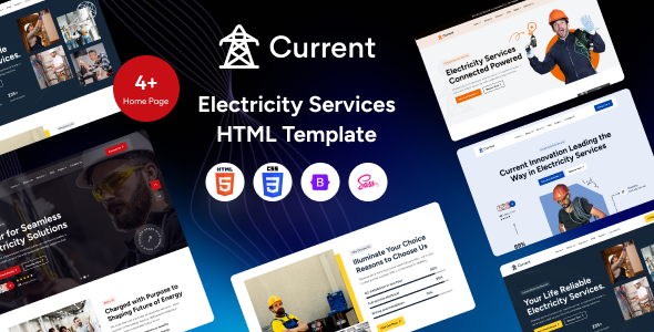 Current – Electricity Services HTML Template – 0 Sold!