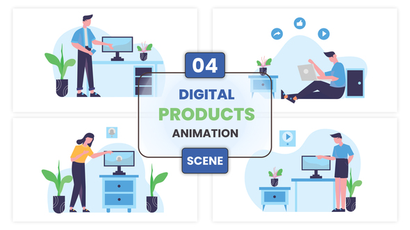 Manufacture Digital Products Concept Illustration Scene