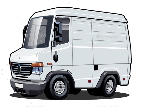 Vector Cartoon Van