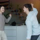 Slow Motion of Happy Young Man and Woman Dancing Having Fun Together in Kitchen - VideoHive Item for Sale
