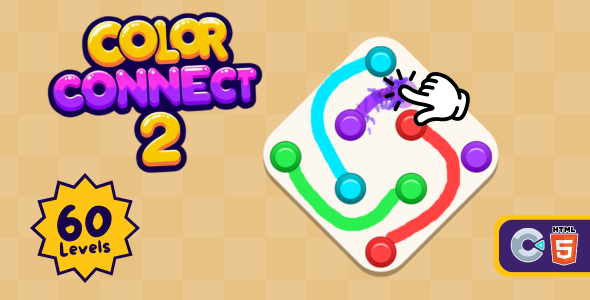 Color Connect 2 (60 LEVELS) - HTML5 Game