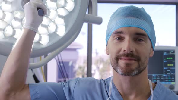 Medical professional working at a hospital alt