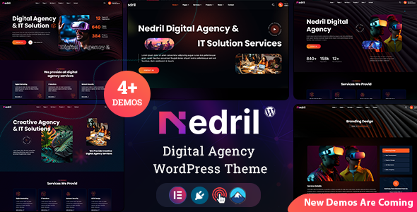 Nedril – Creative Digital Agency WordPress Theme – 0 Sold!