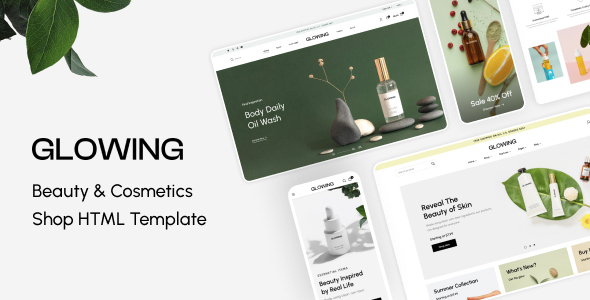 Glowing – Beauty & Cosmetics Shop HTML Template