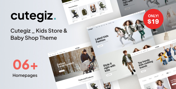 Cutegiz – Kids Store & Baby Shop WooCommerce Theme – 0 Sold!