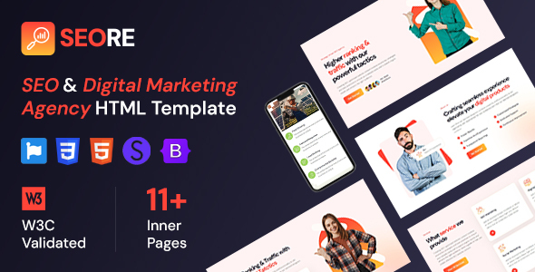 Seore – SEO And Digital Marketing Agency HTML Template – 0 Sold!