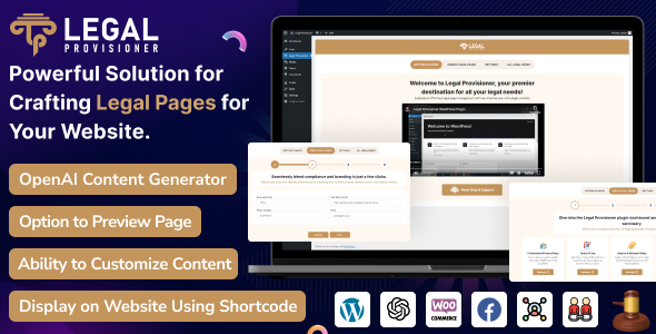 Legal Provisioner - OpenAI Content Generator for Legal Pages WordPress Plugin