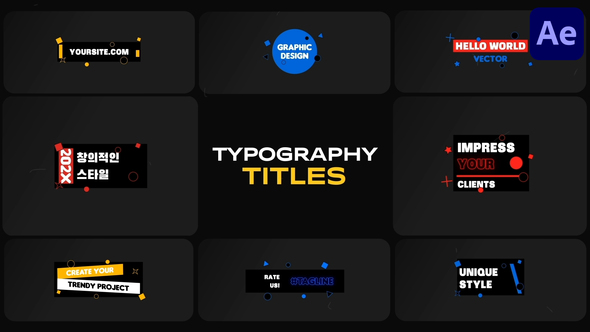 Typography Titles for After Effects