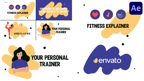 Fitness Explainers for After Effects