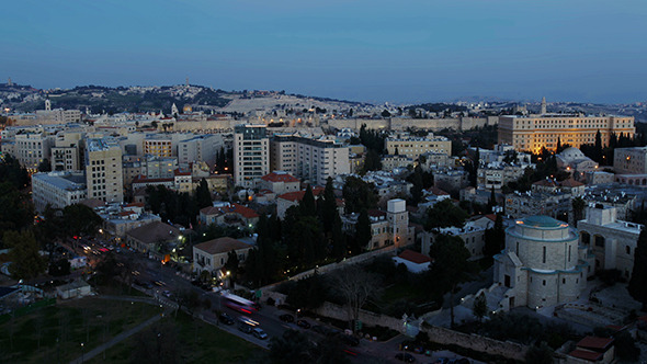 Dusk to Night Time Lapse, Jerusalem 2