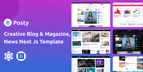 Posty - News Magazine NextJS Template