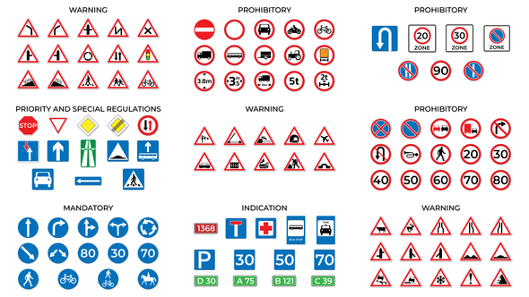 Animated Road Signs