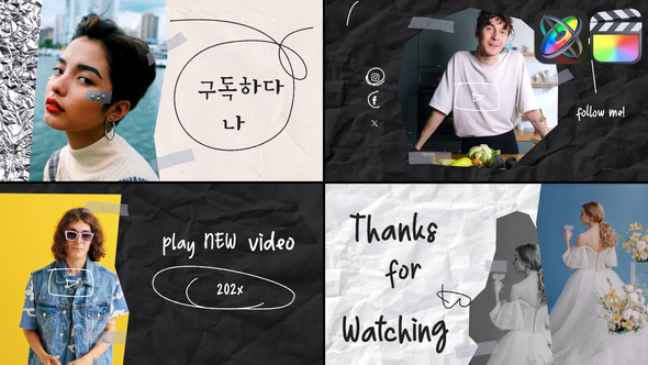 Handmade End Screens for FCPX alt