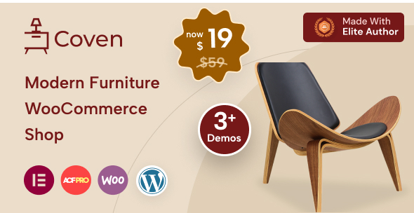 Coven –  Furniture Store WordPress Theme – 0 Sold!