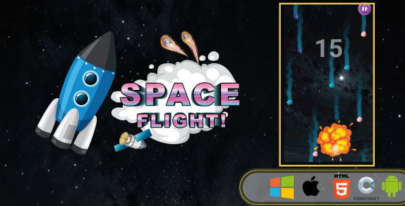 Space Fight- Action Game - HTML5, Construct 3