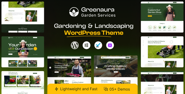 Greenaura – Gardening & Landscape WordPress Theme