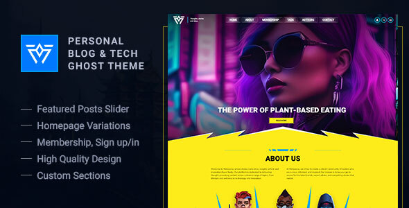 Metaverse - Blog & Magazine Ghost Theme