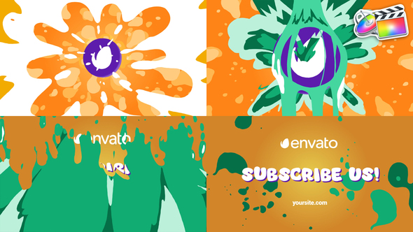 Hand Drawn Liquid Logo for FCPX alt