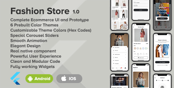Fashion Store - Flutter Ecommerce UI