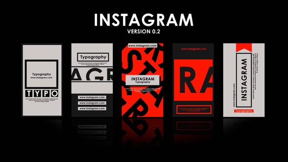 Typographic Instagram Stories V 2.0