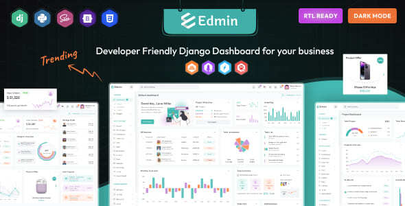 Edmin – Django Admin & Dashboard Template