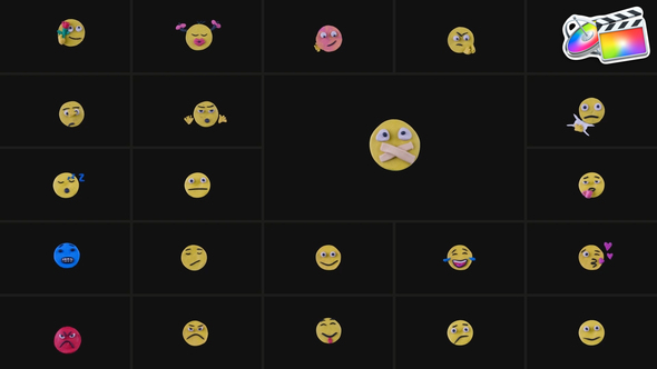 Plasticine Emoji Pack | FCPX alt