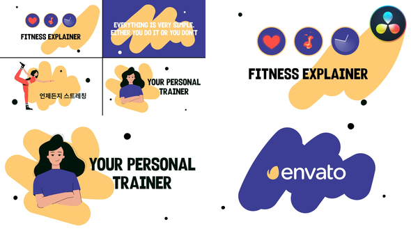 Fitness Explainers for DaVinci Resolve