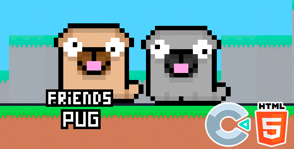 Friends Pug - HTML5 Game - Construct 3