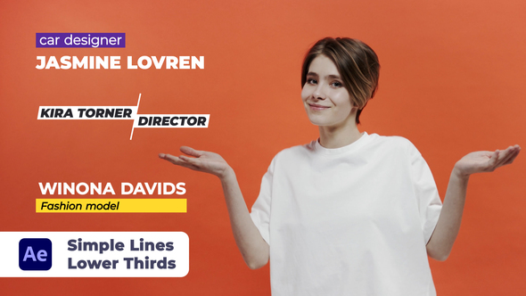 Simple Lines Lower Thirds alt