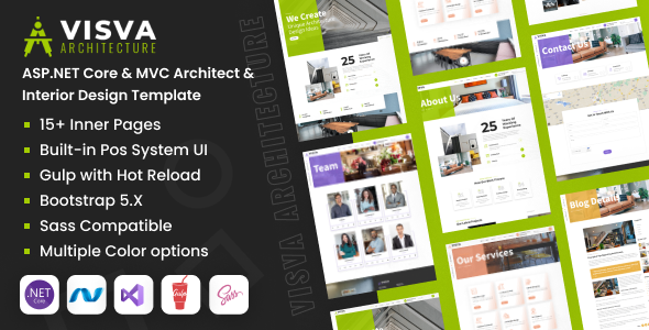 Visva – ASP.NET Core & MVC Architecture & Interior Design Template – 0 Sold!