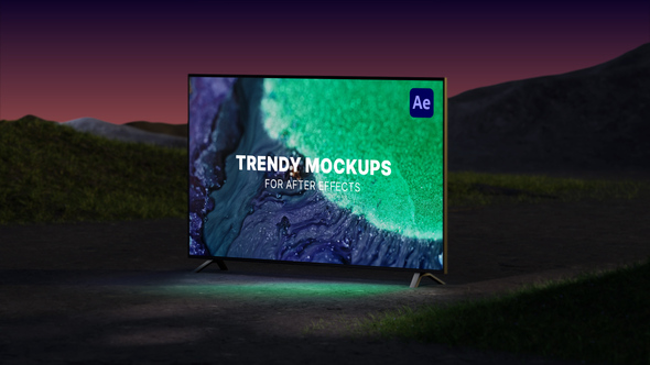 Abstract Nature TV Mockups