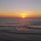 Orange Sunset Pacific Ocean (La Serena, Chile) aerial view, drone footage - VideoHive Item for Sale