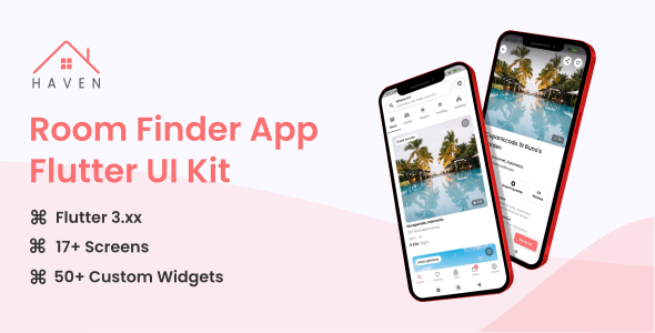 Haven – Room Finder Flutter UI Kit