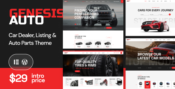 GenesisAuto – Car Dealer &  React Listing WordPress Theme – 0 Sold!