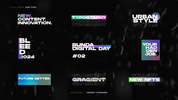 Gradient Typography || AE alt