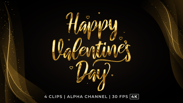 Happy Valentine's Day Text Animation alt