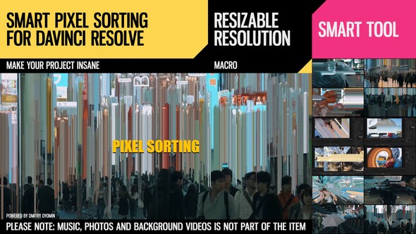 Smart Pixel Sorting for DaVinci Resolve