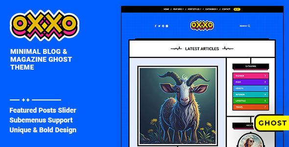 Oxxo - Blog & Magazine Ghost Theme