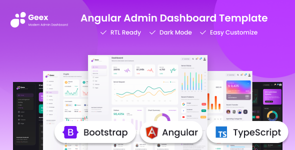 Geex - Angular & Bootstrap Admin Dashboard Template