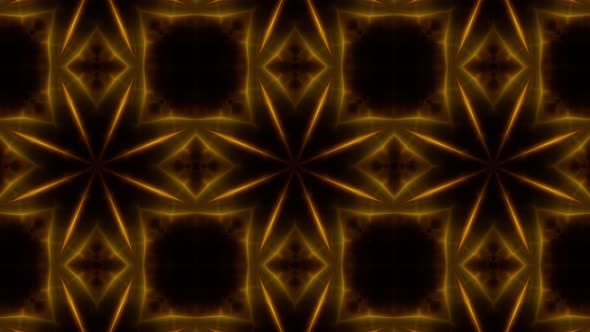 Dark Gold Kaleidoscope Loop 4K 07