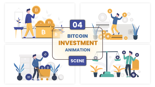 Bitcoin Investment Animation Scene